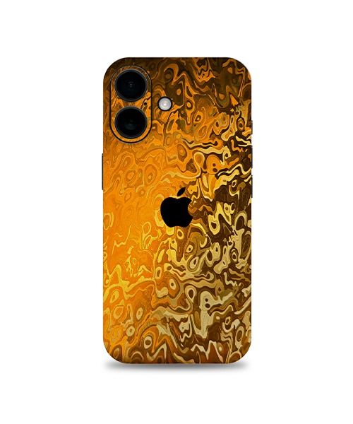 golden water ripple phone wrap | Premium Wrapping Skins